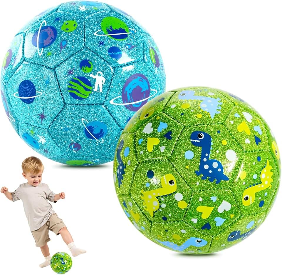 INPODAK Toddler Soccer Ball Size 2 Size 3 Soccer Ball for Kids