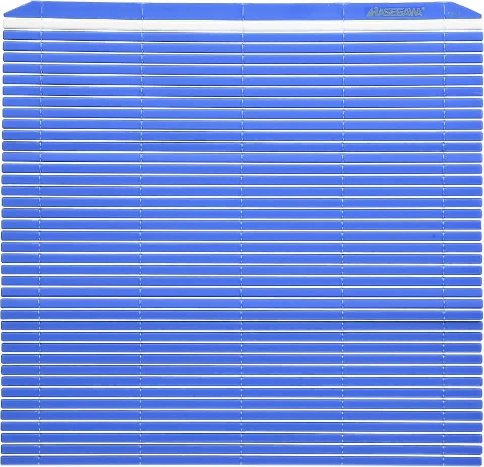 Hasegawa Plastique Tapis à Sushi, Sushi Tapis de Cuisson, Bleu, Medium, Taille 25,4 x 24,1 cm
