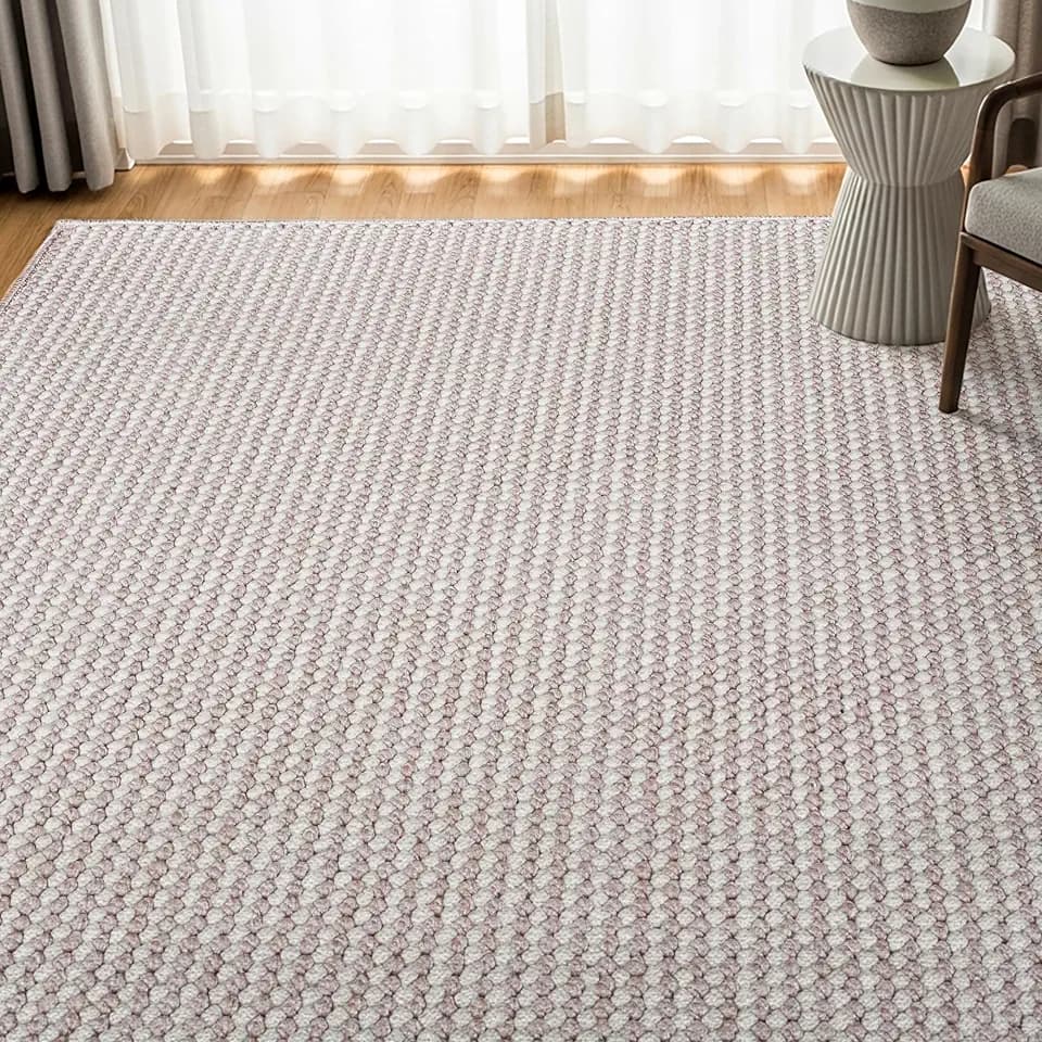 Gertmenian Indoor Boho Area Rug - 4x6 Small, Non-Shedding & Stain Resistant, Ideal for High Traffic Areas in Foyer, Living Room, Kitchen, Entryway, & Bedroom - Romi, Pink, 23888