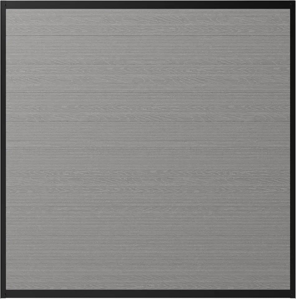 WamBam Composite Privacy Fence Panel, 6ft Slate Grey