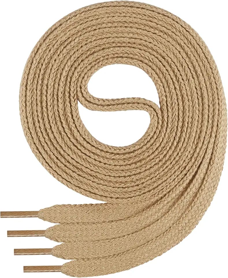 Di Ficchiano Schnürsenkel flach Baumwolle 7 mm 45-200cm