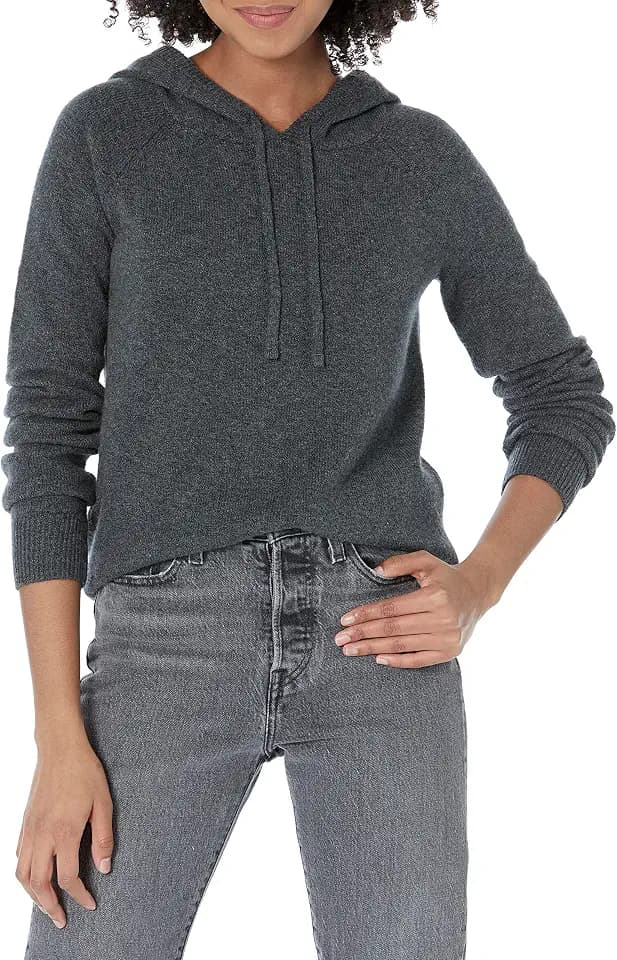 Amazon Essentials Women's Soft Touch Long Sleeve Hooded Pullover Sweater