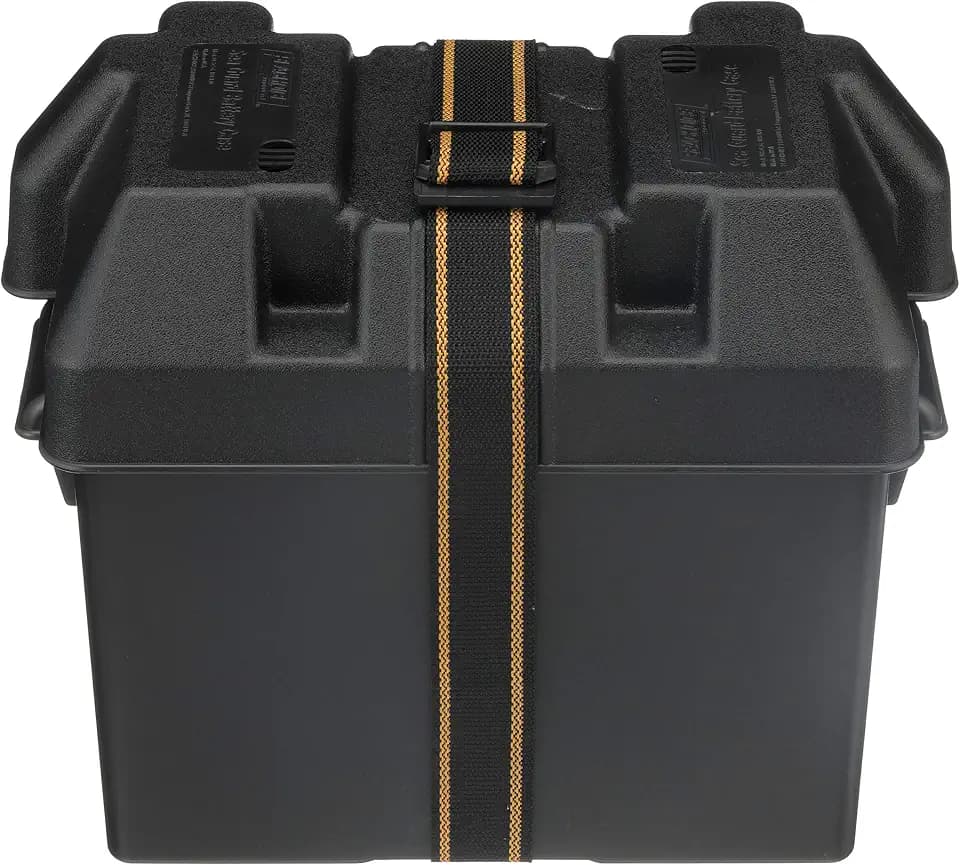 Seachoice USCG-Approved Marine Group 27 Series Standard Battery Box with Strap & Mounting Kit