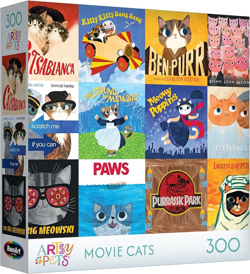 RoseArt - Planet Cat - Movie Cats - 300 Piece Jigsaw Puzzle for Adults