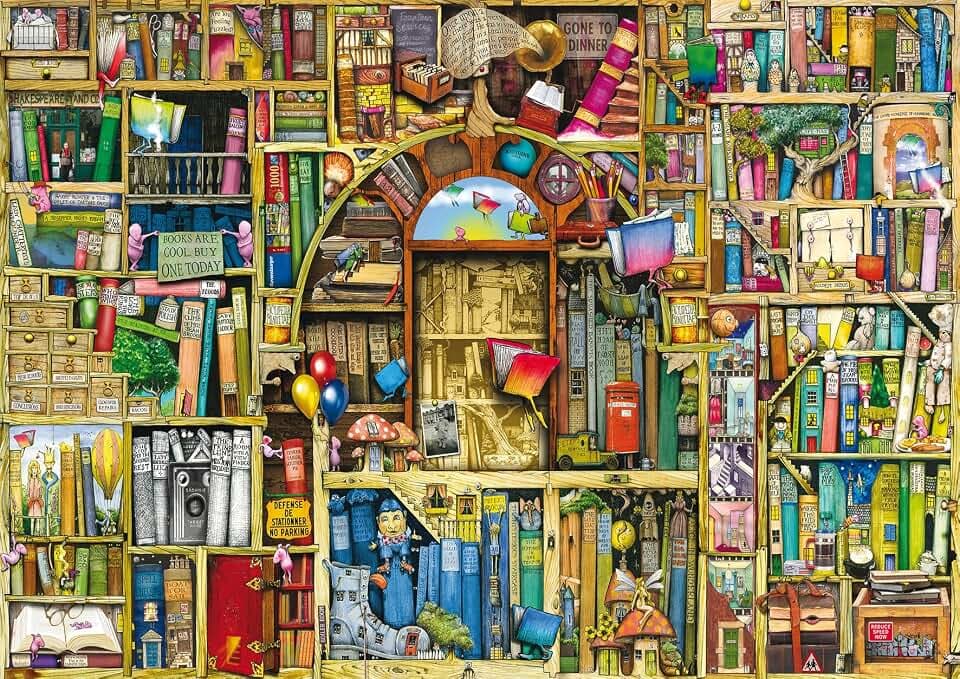 Ravensburger - 1000-teiliges Puzzle The Bizarre Library 2 | Puzzles für Erwachsene | Größe 70x50 cm | Geschenk für Erwachsene
