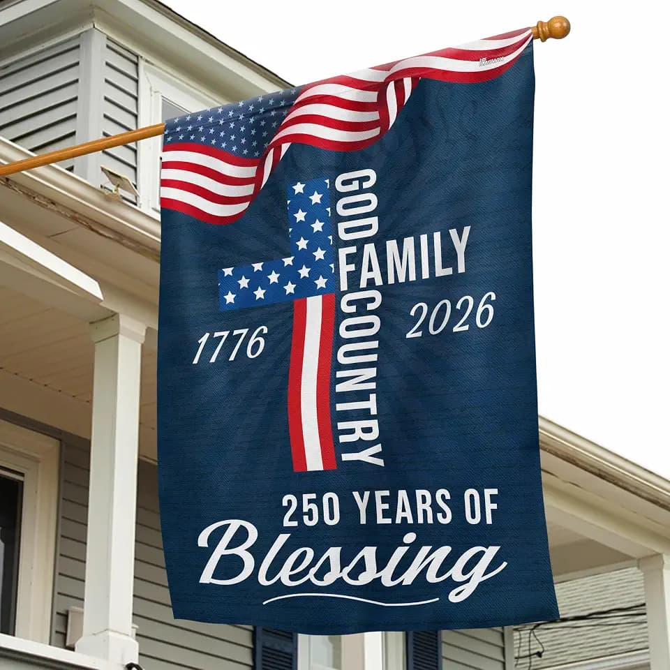FLAGWIX American 250 Years of Blessing Flag - 3x5 ft Outdoor Flag
