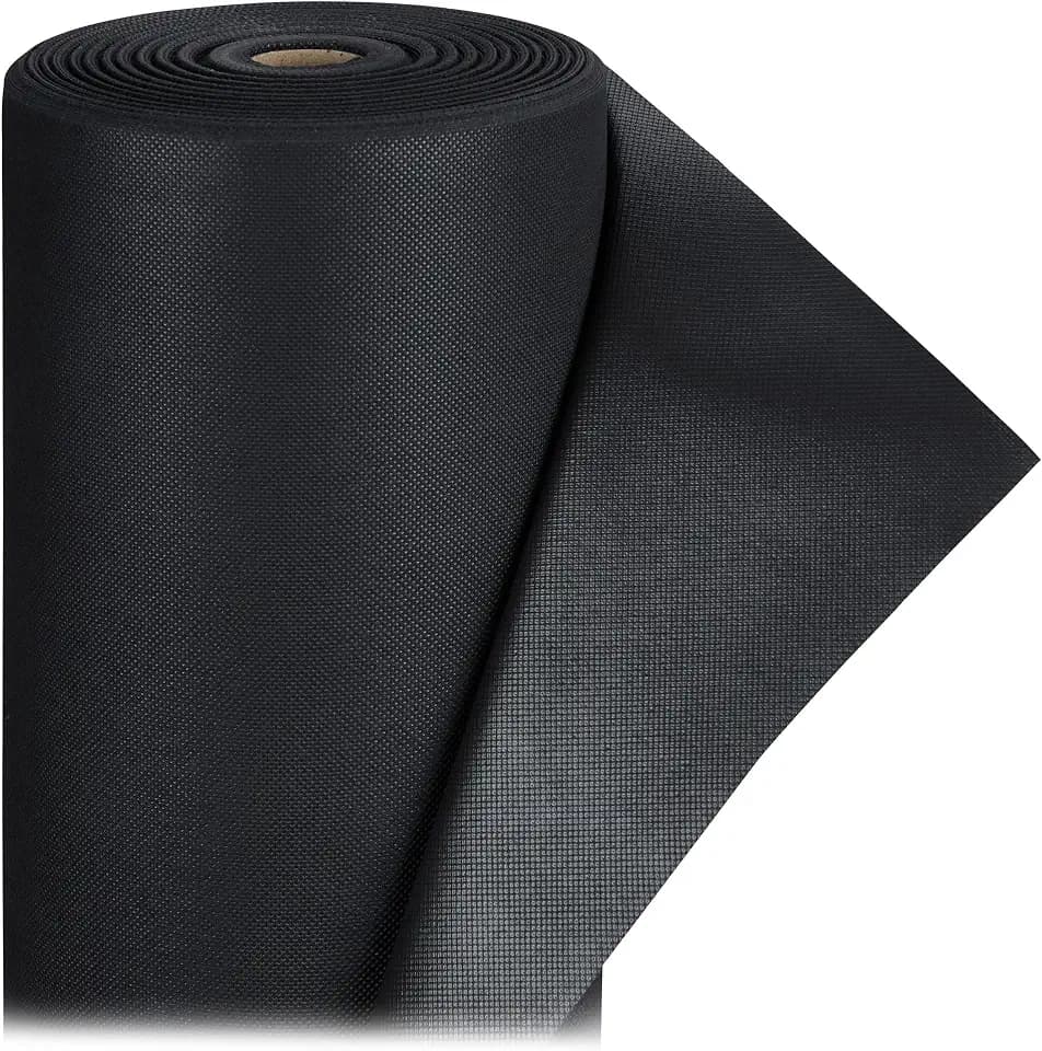 Relaxdays Unkrautvlies, 220 g/m², 1x50 m, Pflanzenschutz, wasserdurchlässig, UV-beständig, Robustes Gartenvlies, schwarz