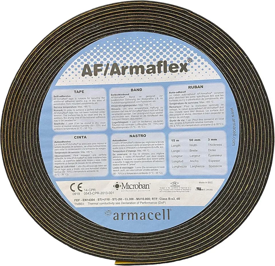 Armacell AF/Armaflex Dichtband/Klebeband für Dämmplatten 15m (3 x 50mm) (071130)