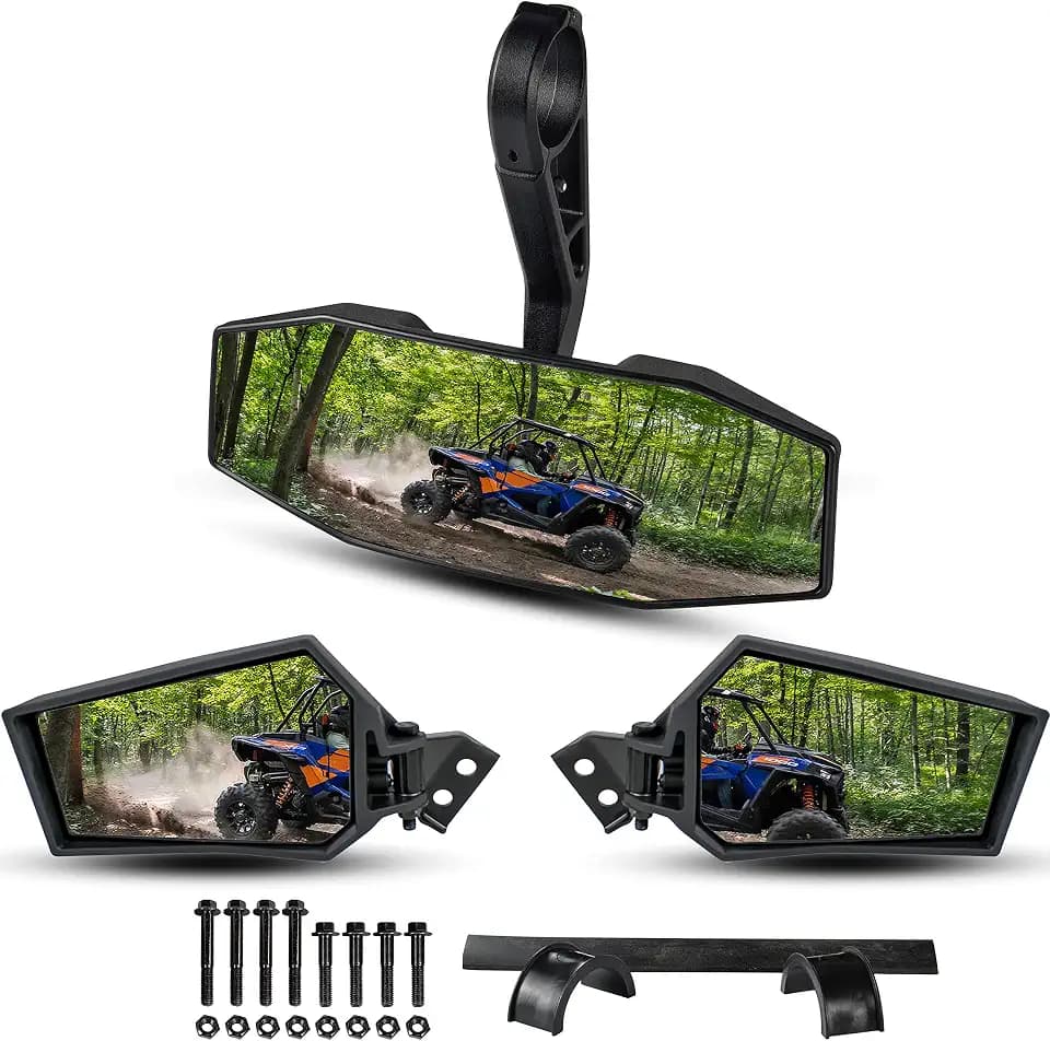 SAUTVS Side & Rearview Mirrors for RZR 1000 XP Turbo S 900 2014-2023