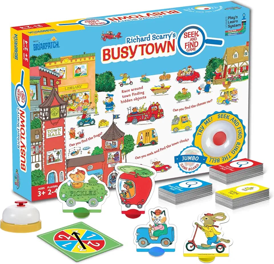 Richard Scarry's Busytown Seek & Find Game, Preschool Learning, Ages 3+