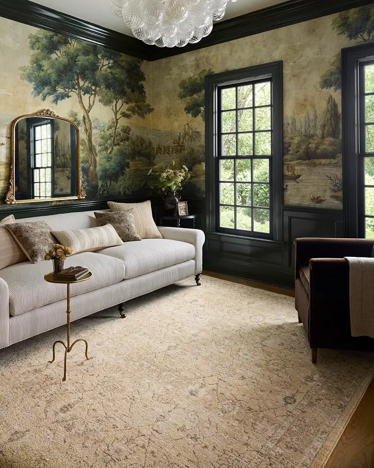 Loloi Chris Loves Julia Palma Wheat/Bark 2'-3" x 3'-10" Accent Rug