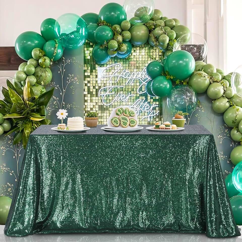 Sequin Tablecloth Sparkle Wedding Tablecloths for Round Table Centerpieces