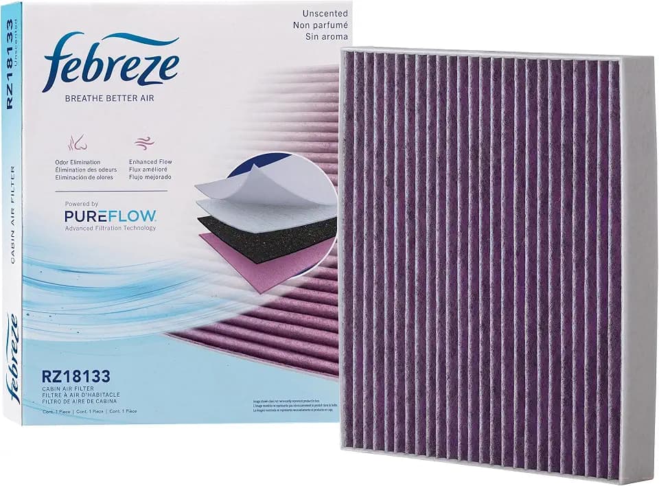 Febreze Odor Control UNSCENTED Cabin Air Filter by PUREFLOW RZ18133