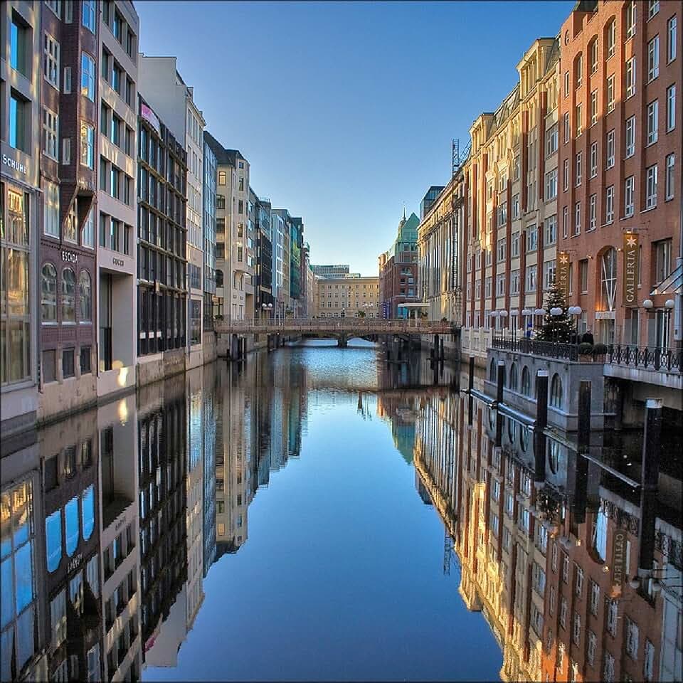 Pro-Art g1554k Wandbild Giclée 'Speicherstadt' 70 x 70 cm