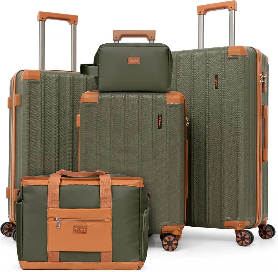 Cobens Luggage Sets 5 Piece, Suitcases with Wheels, TSA Lock, 20/24/28 Inch