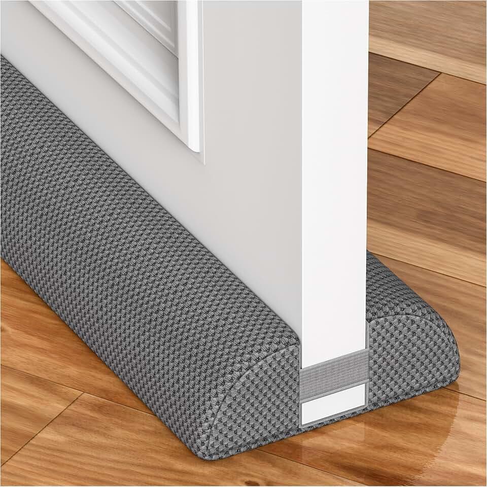HADOR 30 Inch Door Draft Stopper, Fits 24-30" Doors, 0.5-1.7" Gaps, Gray