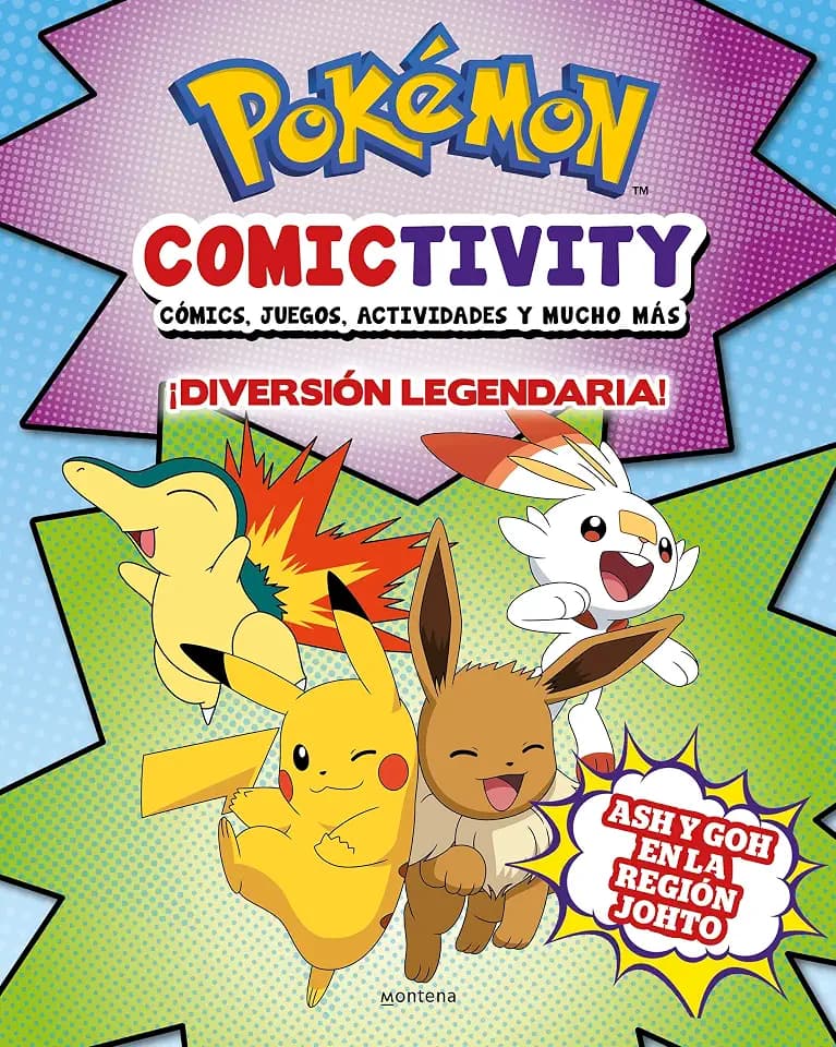 Pokémon Comictivity - ¡Diversión legendaria! Ash y Goh en la Región Johto: Cómics, juegos, actividades y mucho más