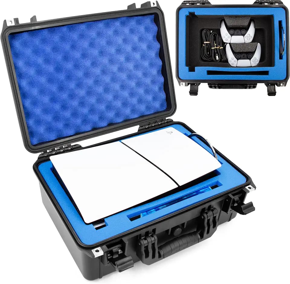 CASEMATIX Case for PS5 Slim – Ultra-Rugged Hard Shell Travel Case