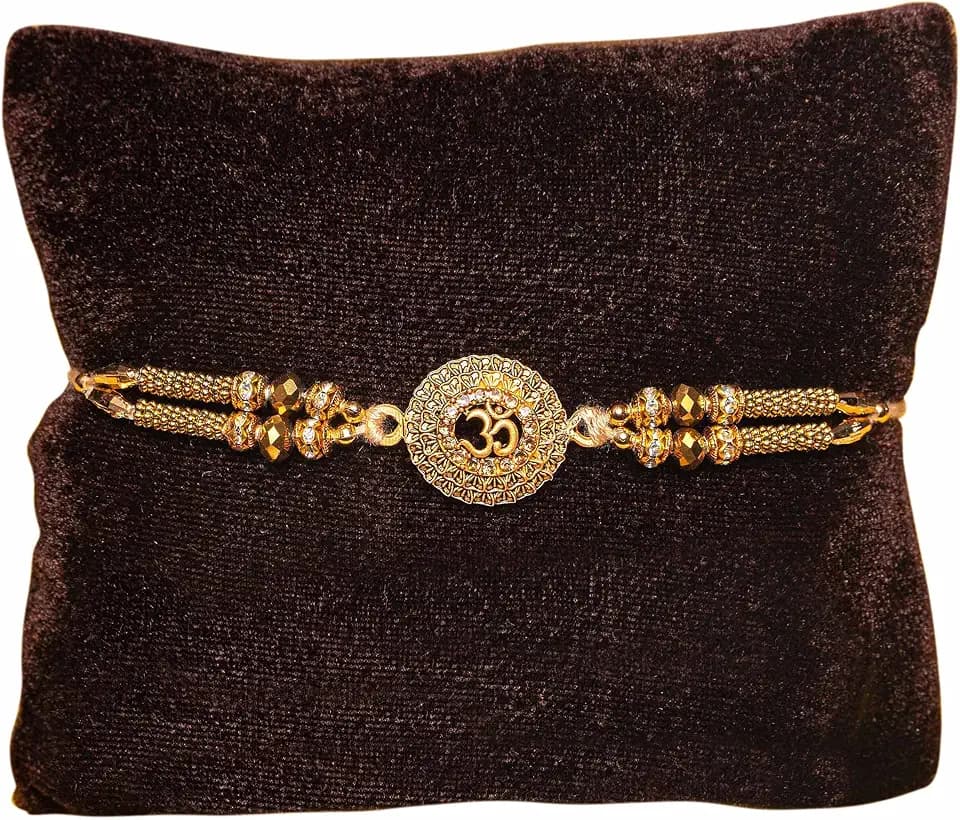 TIED RIBBONS Rakhi for Brother with Roli | Resham Dhaga Rakhi Bracelet, Traditional Handmade Raksha Bandhan Gift for Brother, Sister, Nephew, Cousin