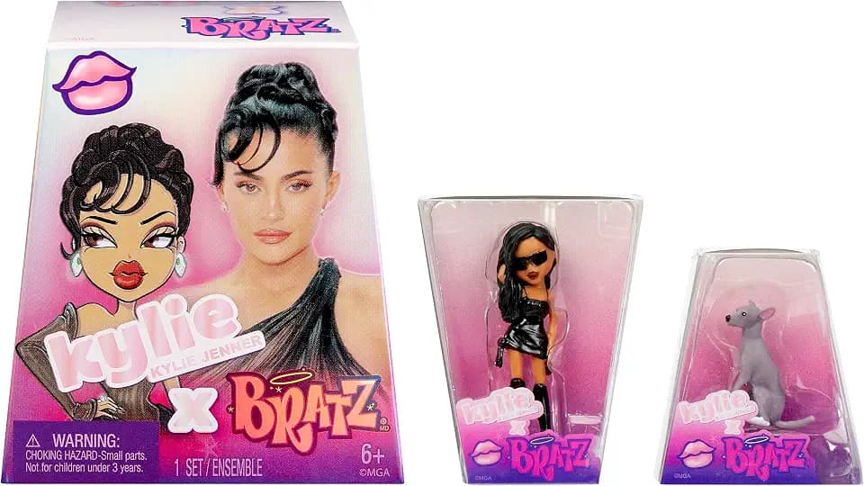Bratz Mini x Kylie Jenner - Serie 1-2 Mini Bratz in jeder Packung - Die undurchsichtige Verpackung dient gleichzeitig als Display - Sammelfiguren für Kinder und Sammler ab 6 Jahren