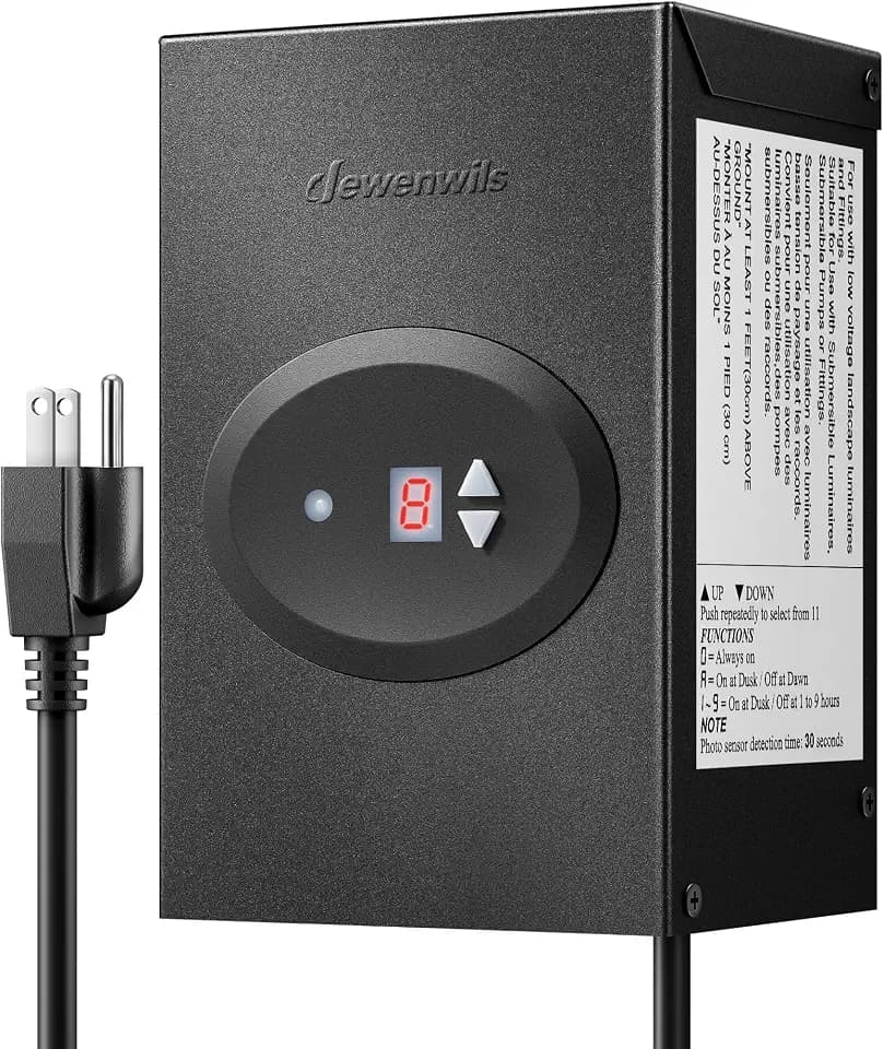 DEWENWILS 120W Low Voltage Landscape Transformer