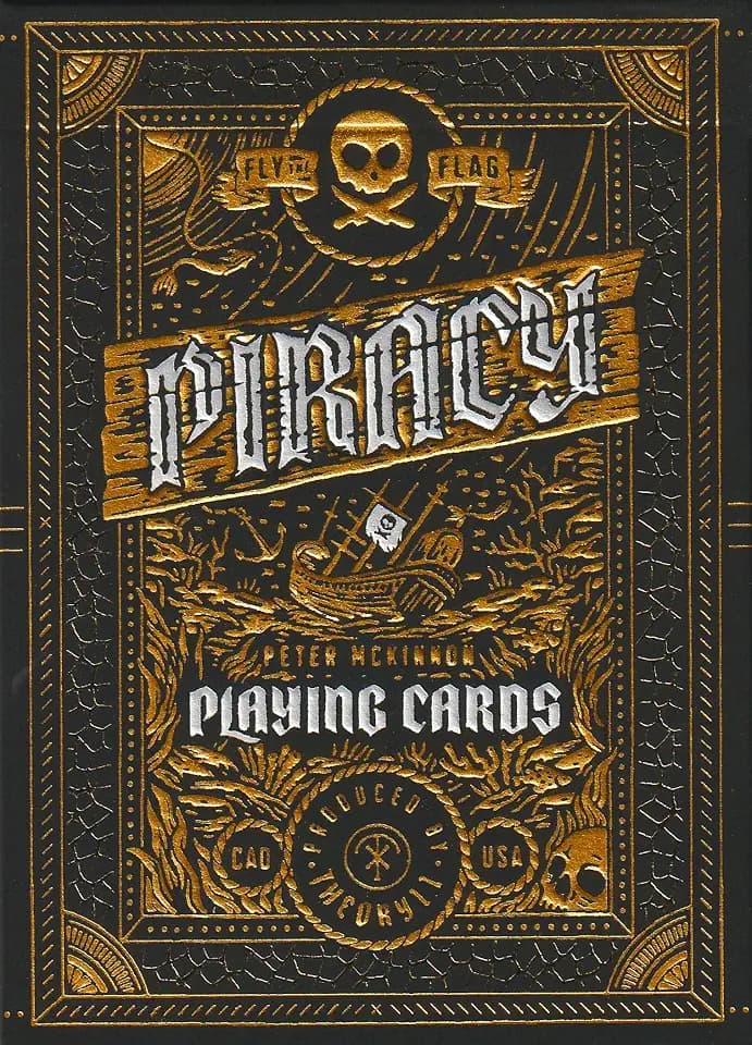 theory11 Piracy Premium Luxus Spielkarten Poker Größe Standard Index Folie Spielkarten