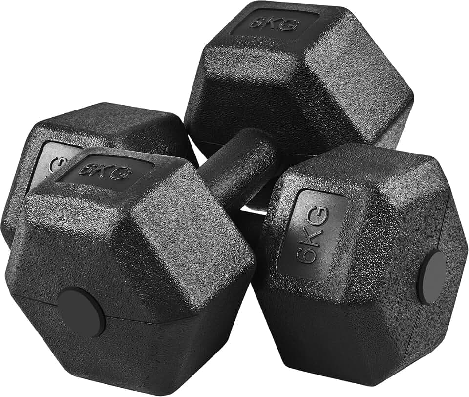 Yaheetech Kurzhanteln 2er Hanteln Set 2 x 4/5/6/7,5/8/10 kg Hantelset PVC