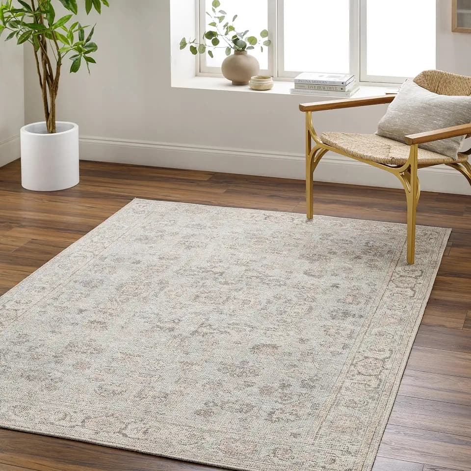 Livabliss x Our PNW Home Olympic Updated Traditional Area Rug, 2'7" x 7'3", Light Blue