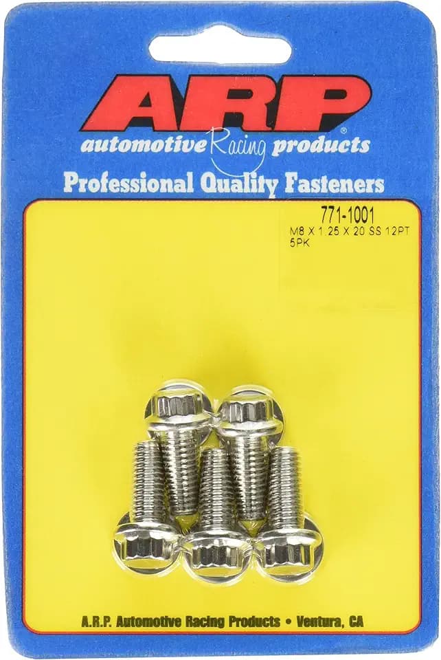 ARP 771-1001 ("8mm x 1.25" x 20") 12-Point Stainless Steel Bolt Kit - 5 Piece
