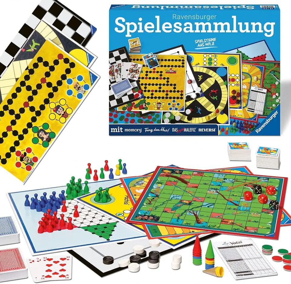 Ravensburger Spielesammlung 27293 Familienspiele 2022 D - Spielesammlung für die ganze Familie, Spiel für Kinder und Erwachsene ab 4 Jahren, für 2-10 Spieler