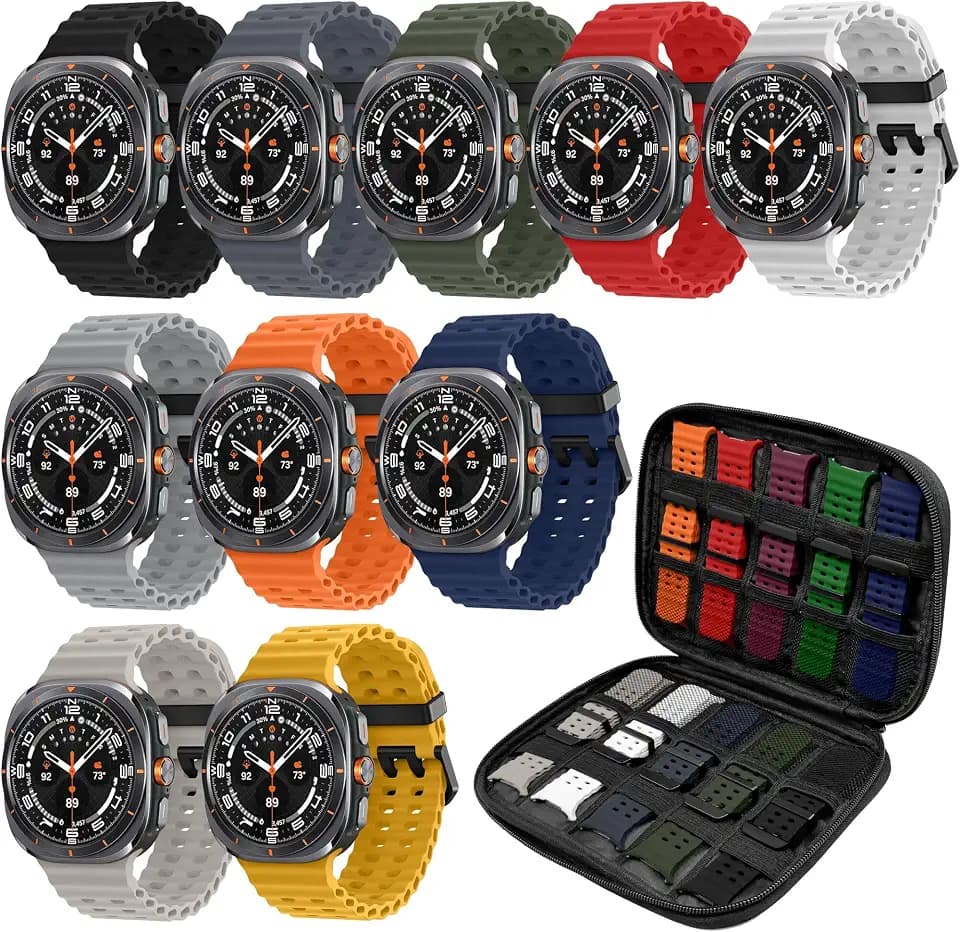 10Pack Band Compatible with Samsung Galaxy Watch Ultra/Ultra 2 Bands
