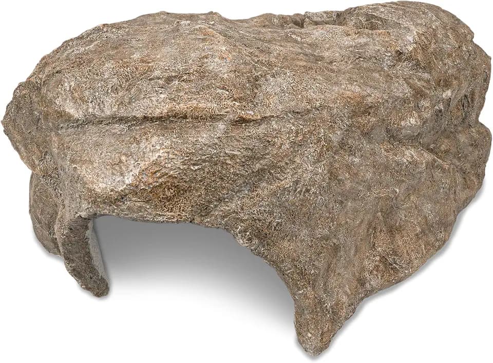 Aquascape Faux Rock Fish Cave, Predator Control and Decorative Shelter for Koi and Fish, Natural-Looking Rock Design, 30-inch L x 18-inch W, 78419