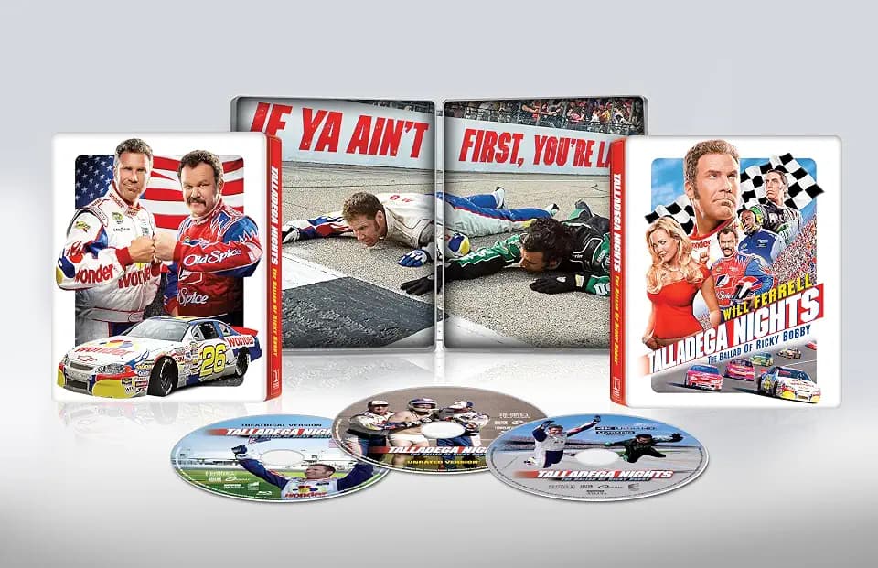 Talladega Nights: The Ballad of Ricky Bobby 20th Anniversary (4K Ultra HD + Blu-ray + Digital SteelBook)