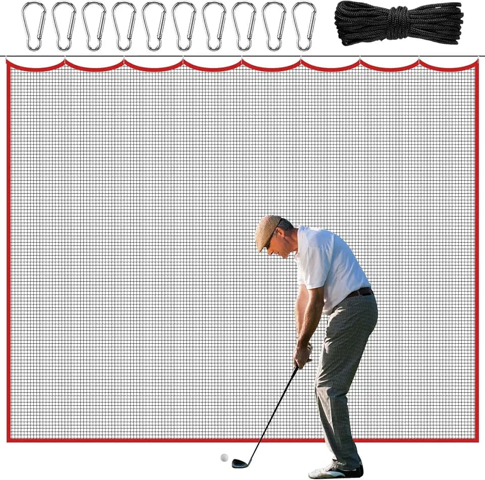 Golf Hitting Net Set 10ft Heavy Duty Nylon Golf Practice Netting