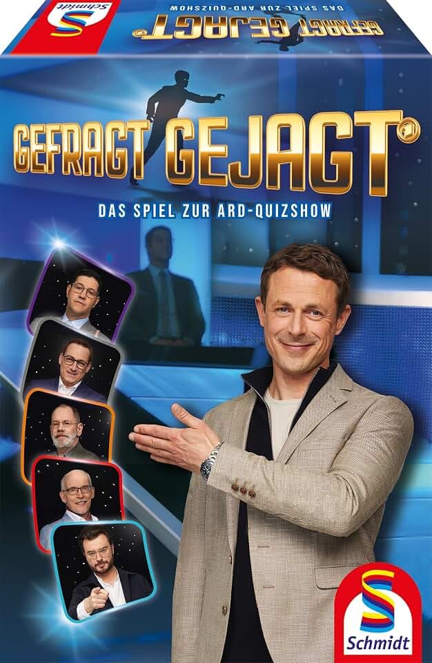 Schmidt 49405 Gefragt Gejagt Familienspiel, ab 8 Jahren | Quizspiel nach der bekannten ARD-TV Show