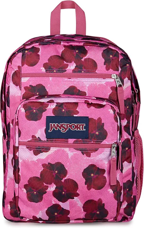 JanSport 34L Big Backpack - 15 Inch Laptop Sleeve, Pop Art Pansies