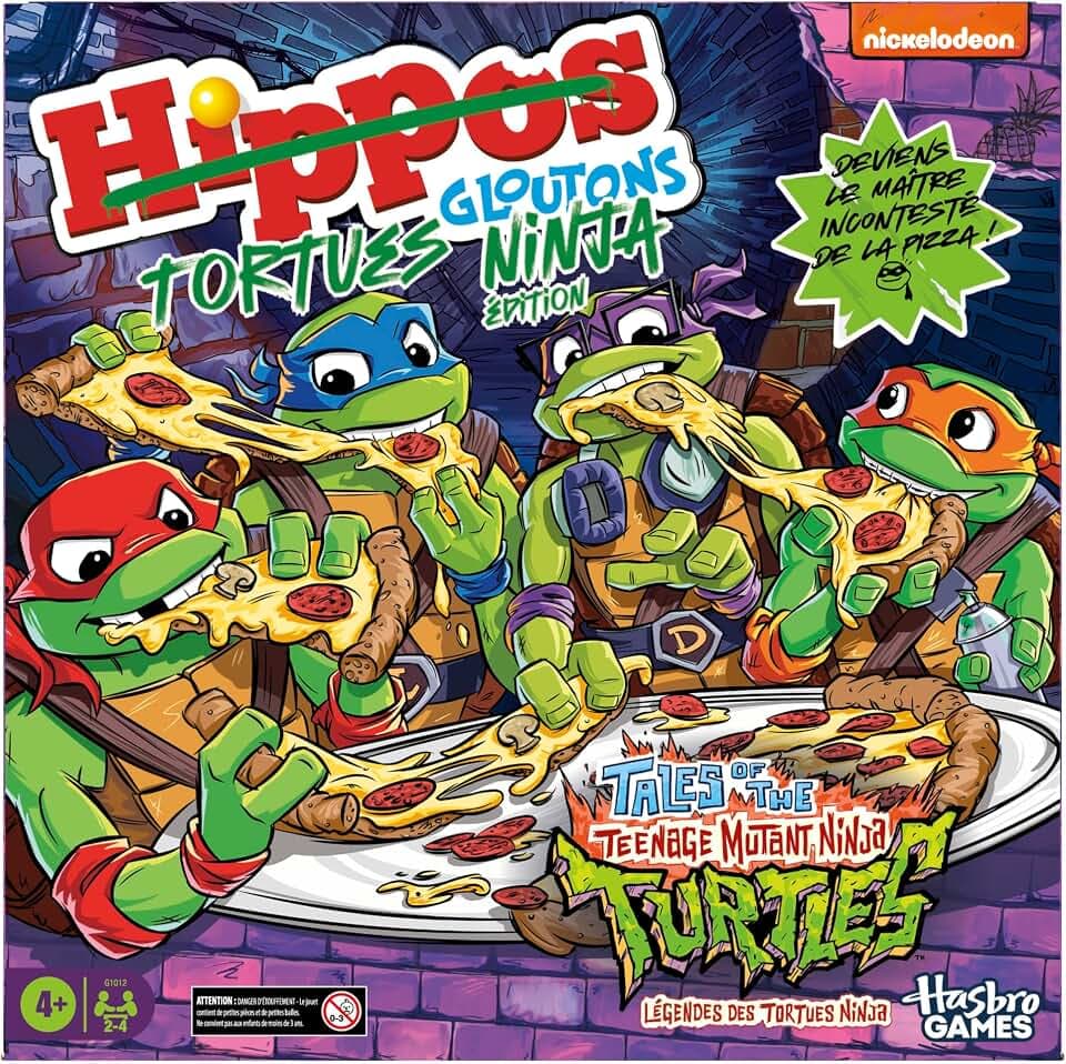 Hippos Fresser: Edition Ninja Turtles, Brettspiel – französische Version