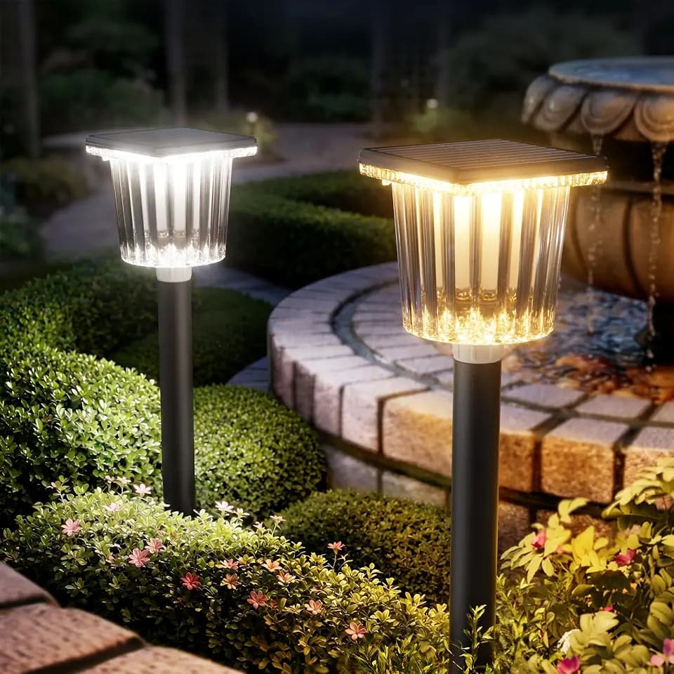 ALFIOT Outdoor Solar Lights, 12 Pack, Switchable Warm & Cool White, IP65