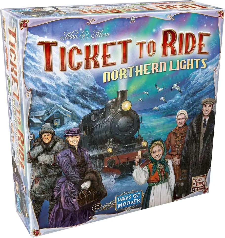 Ticket to Ride Northern Lights - Brettspiel - Strategie - Norden - 2-5 Jahre - 30-60 Minuten - 2-5 Spieler