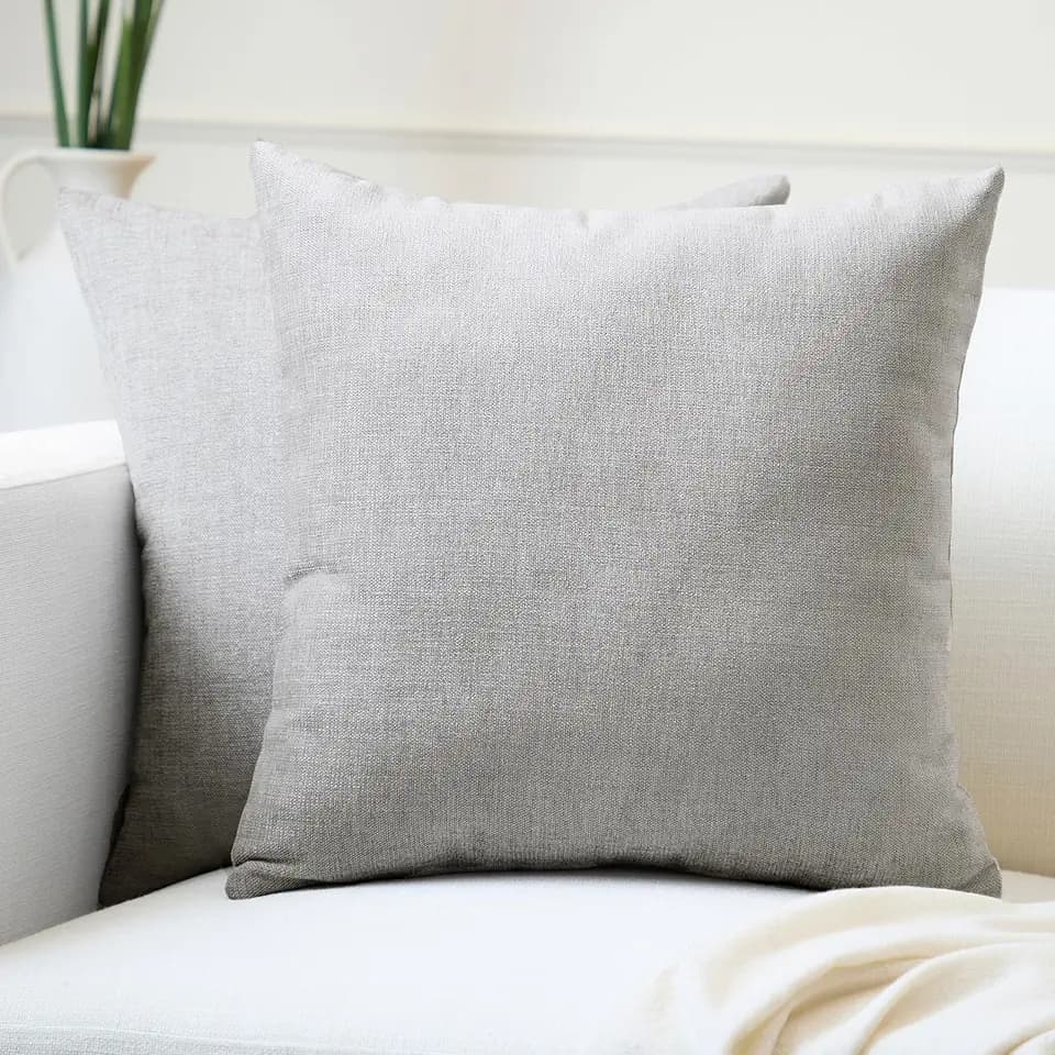 Encasa XO Chenille Kissenbezug, Sofa, ohne Füllung 40x40 cm