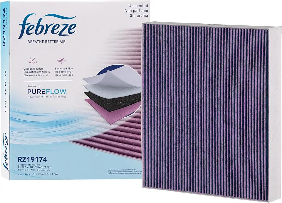 Febreze Odor Control UNSCENTED Cabin Air Filter by PUREFLOW RZ19174