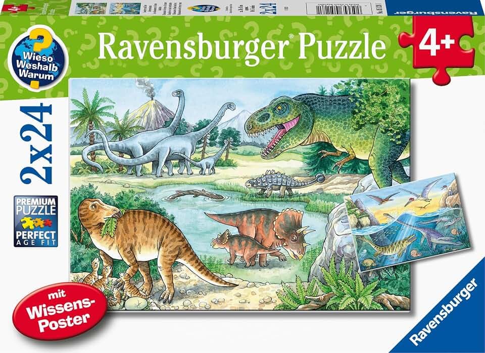 Ravensburger Puzzle Wieso? Weshalb? Warum? Saurier und ihre Lebensräume