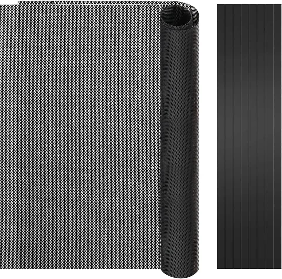 MoKo 400x300mm DIY PC Case Dust Mesh Fan Filter, 1mm Hole, 2 PCS, Black