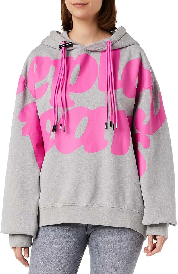 Replay Damen Hoodie mit Kapuze