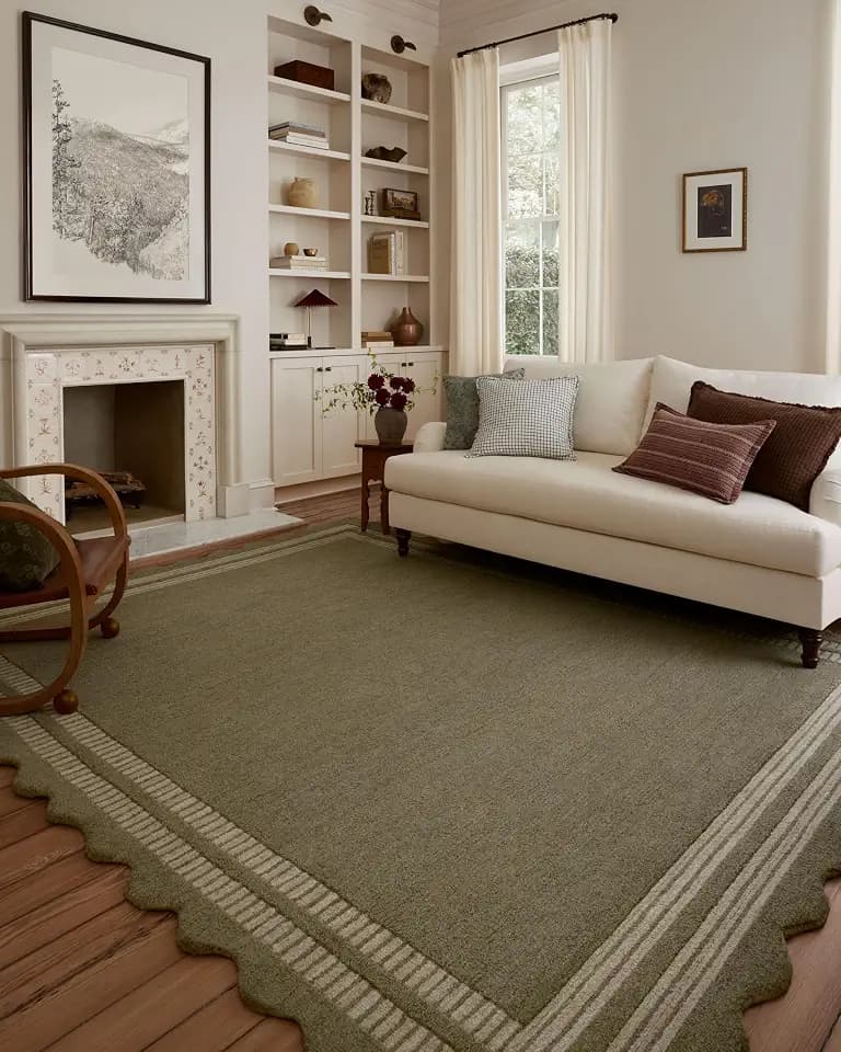 Loloi Chris Loves Julia Scottie Olive/Pebble 2'-6" x 9'-9" Runner Rug