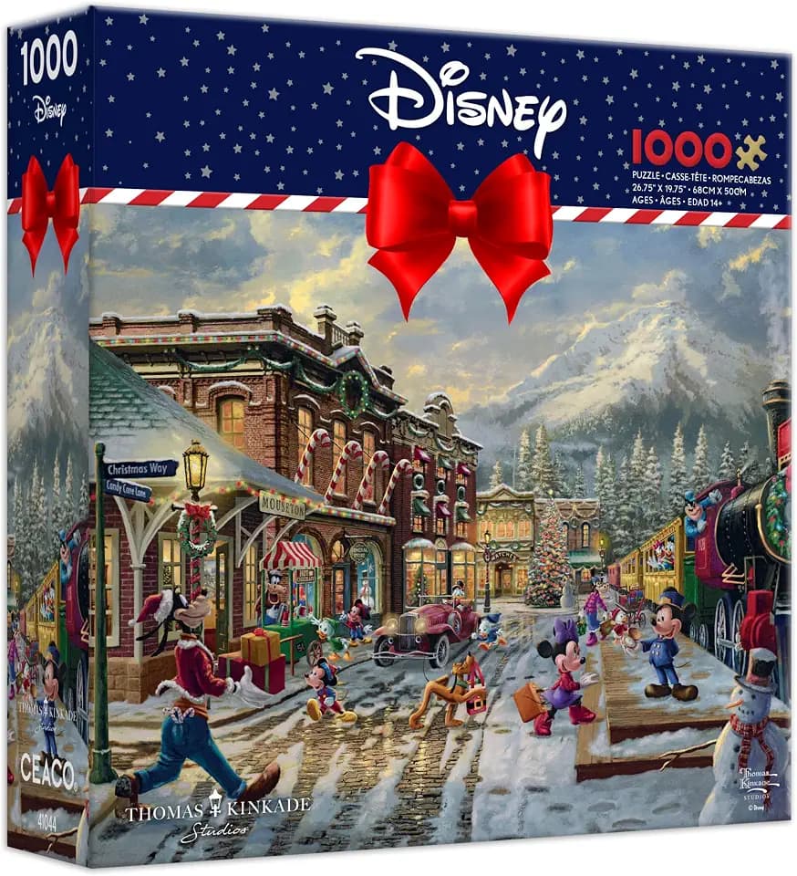 Ceaco - Disney Mickey & Friends - Candy Cane - 1000 Piece Puzzle for Adults