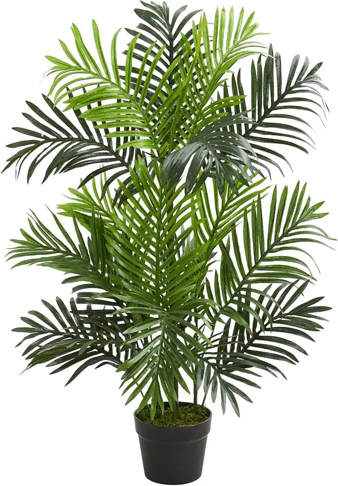 Nearly Natural 3 ft Artificial Paradise Palm Tree with Nursery Pot