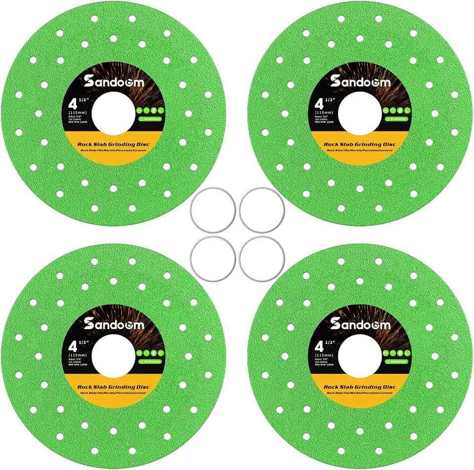4.5" Diamond Saw Blade for Angle Grinder, 4PCS Ultra-Thin Tile Cutting Disc