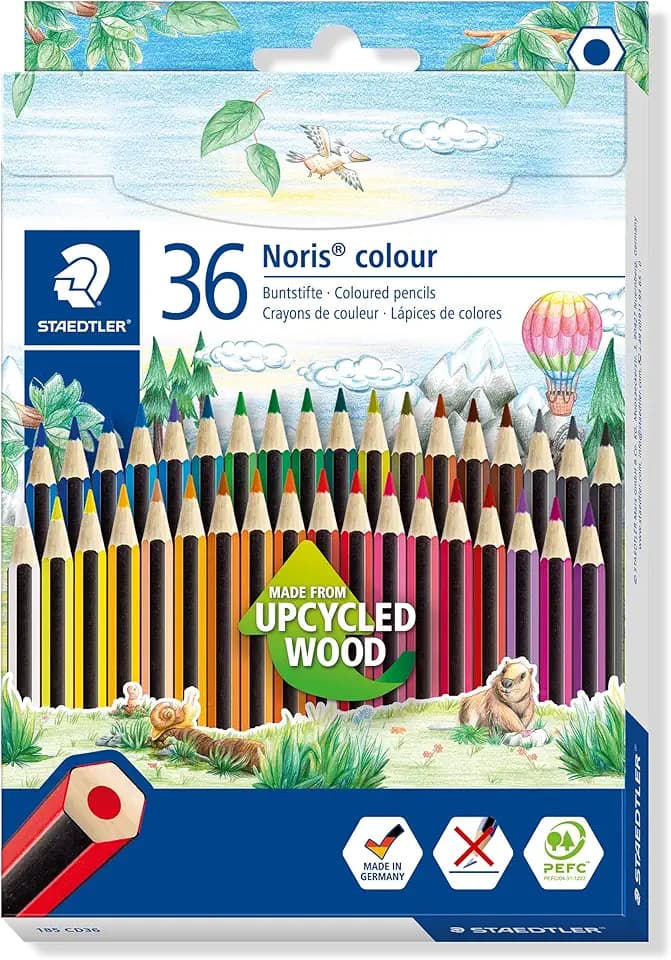 STAEDTLER Noris colour 185 Buntstifte – 36er Etui, Farbstifte