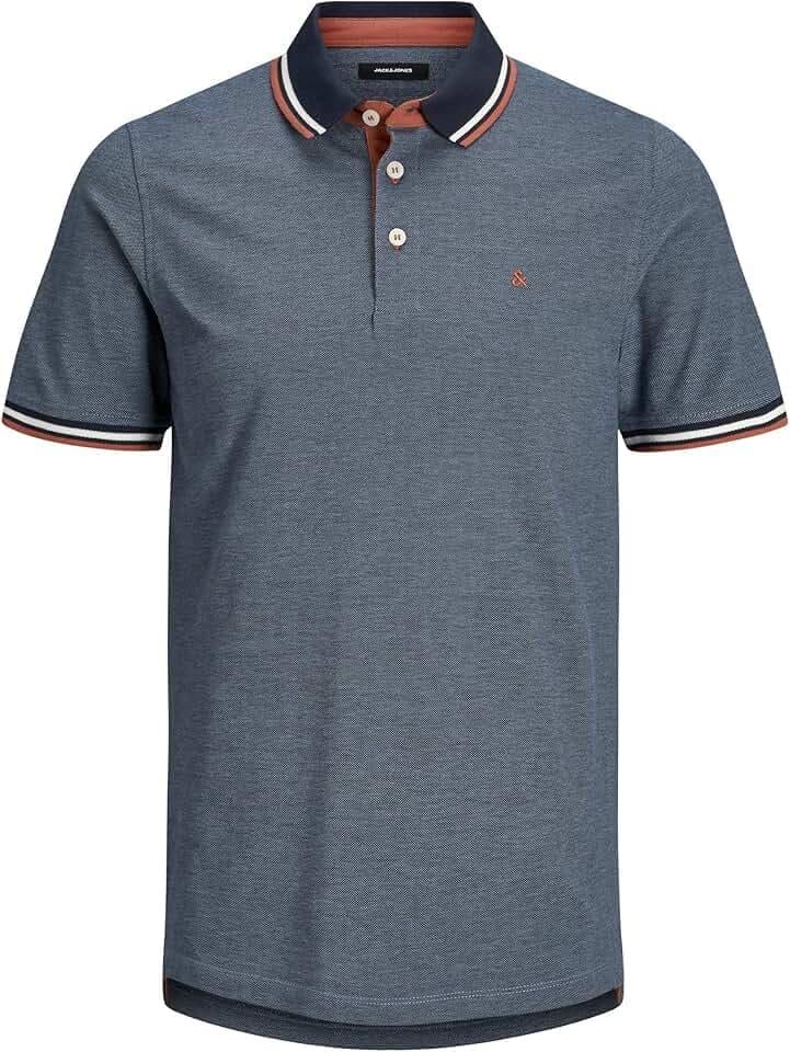 JACK & JONES Male Poloshirt Einfarbig Poloshirt